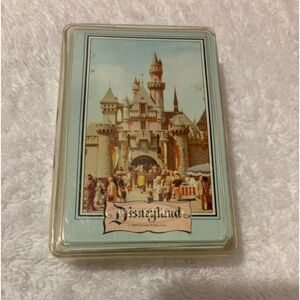 Vintage collectible Disneyland playing cards, with gold color edging